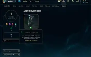 Conta prata 2 com 52 Champs e 22 Skins