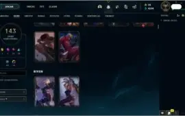 Conta League of Legends e Valorant