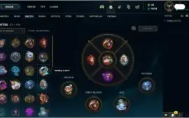 Conta League of Legends e Valorant