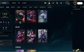 Conta League of Legends e Valorant