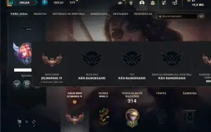 Bronze 4 com 80 Champs e 35 Skins + 2 Fragmentos
