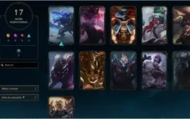 CONTA LEAGUE OF LEGENDS GOLD 2 LVL 42 40 CHAMPS 17 SKINS