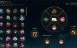 CONTA LEAGUE OF LEGENDS GOLD 2 LVL 42 40 CHAMPS 17 SKINS