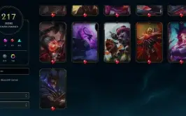conta lol 217 skins lvl 557