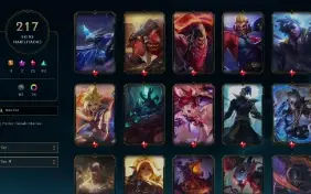 conta lol 217 skins lvl 557