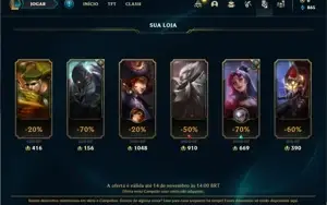 Conta Platina 3 com 23 Champs e 1 Skins + 12 Fragmentos