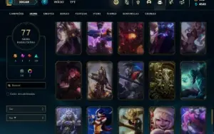 Conta ouro 3 com 135 Champs e 77 Skins ( MAIN MID )
