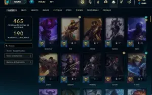 Conta ouro 3 com 135 Champs e 77 Skins ( MAIN MID )