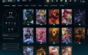 Conta ouro 3 com 135 Champs e 77 Skins ( MAIN MID )
