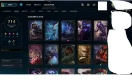 Conta League of Legends ,  214 skins, diamante 4 ,all champs