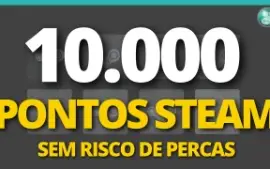 10.000 Pontos Steam (Steam Points) ON 24/7