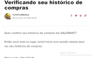 Conta valorant com muitas skins