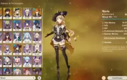 CONTA GENSHIN AR55 C/ 6 5* e 7 armas 5*