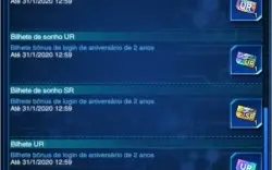 Duel links Yugioh 3k Gemas 2 Bilhetes Dos Sonhos Varias Urs