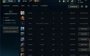 Ferro 1 com 26 Champs e 2 Skins