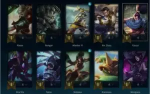 Conta de LoL - lvl 78, 44 champs, Unranked
