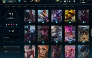Esmeralda 2 com 150 Champs e 71 Skins + 1 Prestigio do Sylas