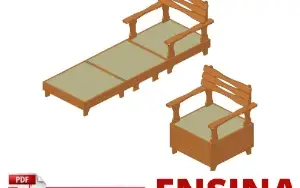 Projeto Plano De Cadeira-Cama Dupla Dobrável