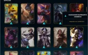 conta b2 com muitas skins daora