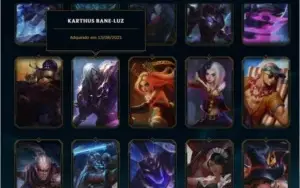 conta b2 com muitas skins daora