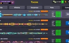 Conta 8 ball pool com todos os tacos lendários level máximo.