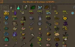 Conta OSRS 1.9k total level + banco ~780m