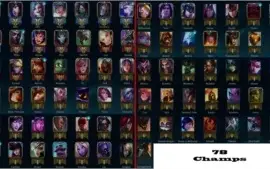 Conta lol / 78 champs / 36 skins / ouro II