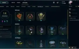 Conta lol / 78 champs / 36 skins / ouro II
