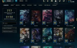 Mestre com TODOS os champs e 191 Skins + 51 Maestrias 7