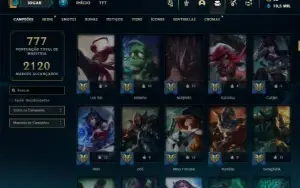 Mestre com TODOS os champs e 191 Skins + 51 Maestrias 7