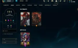 Mestre com TODOS os champs e 191 Skins + 51 Maestrias 7