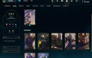 Mestre com TODOS os champs e 191 Skins + 51 Maestrias 7