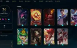 Conta League of Legends Full Acesso - 54 Champs e 36 Skins