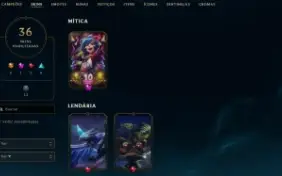 Conta League of Legends Full Acesso - 54 Champs e 36 Skins