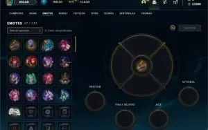 Conta ouro 4 com 21 Champs e 4 Skins + 14 Fragmentos