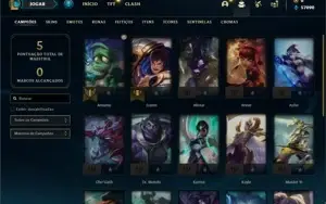 Conta ouro 4 com 21 Champs e 4 Skins + 14 Fragmentos
