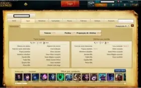 Conta D5, 104 heros, 30 skins e 9 páginas de runa