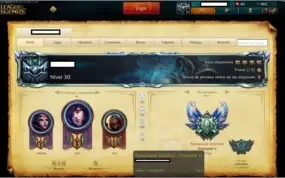 Conta D5, 104 heros, 30 skins e 9 páginas de runa