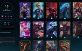 Conta LOL - 45 Skins - Nv 316 - plat iv s/f - 100 Champions