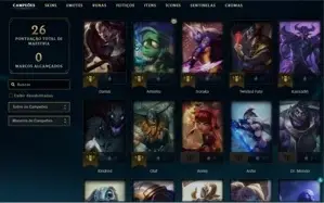 Conta League of Legends Platina 4
