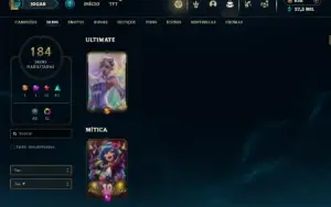 Unranked com TODOS os champs e 184 Skins ( JG / MID / ADC )