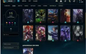Conta de lol LvL69 Gold3 15 skins