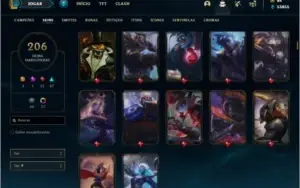 Conta ouro 3 com TODOS OS CHAMPS e 206 skins + 33 Cromas