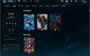 Conta ouro 3 com TODOS OS CHAMPS e 206 skins + 33 Cromas