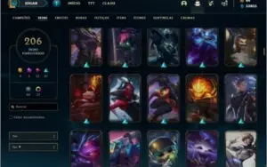 Conta ouro 3 com TODOS OS CHAMPS e 206 skins + 33 Cromas