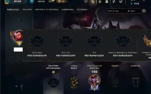 Unranked com 65 Champs e 28 Skins ( ADC / JG / MID )