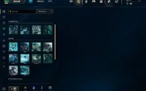 Platina 3 com 25 Champs e 2 Skins + 10 Fragmentos
