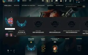 Platina 3 com 25 Champs e 2 Skins + 10 Fragmentos