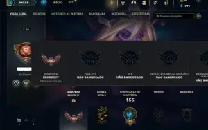 Bronze 4 com 50 Champs e 19 Skins