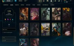 Bronze 4 com 50 Champs e 19 Skins